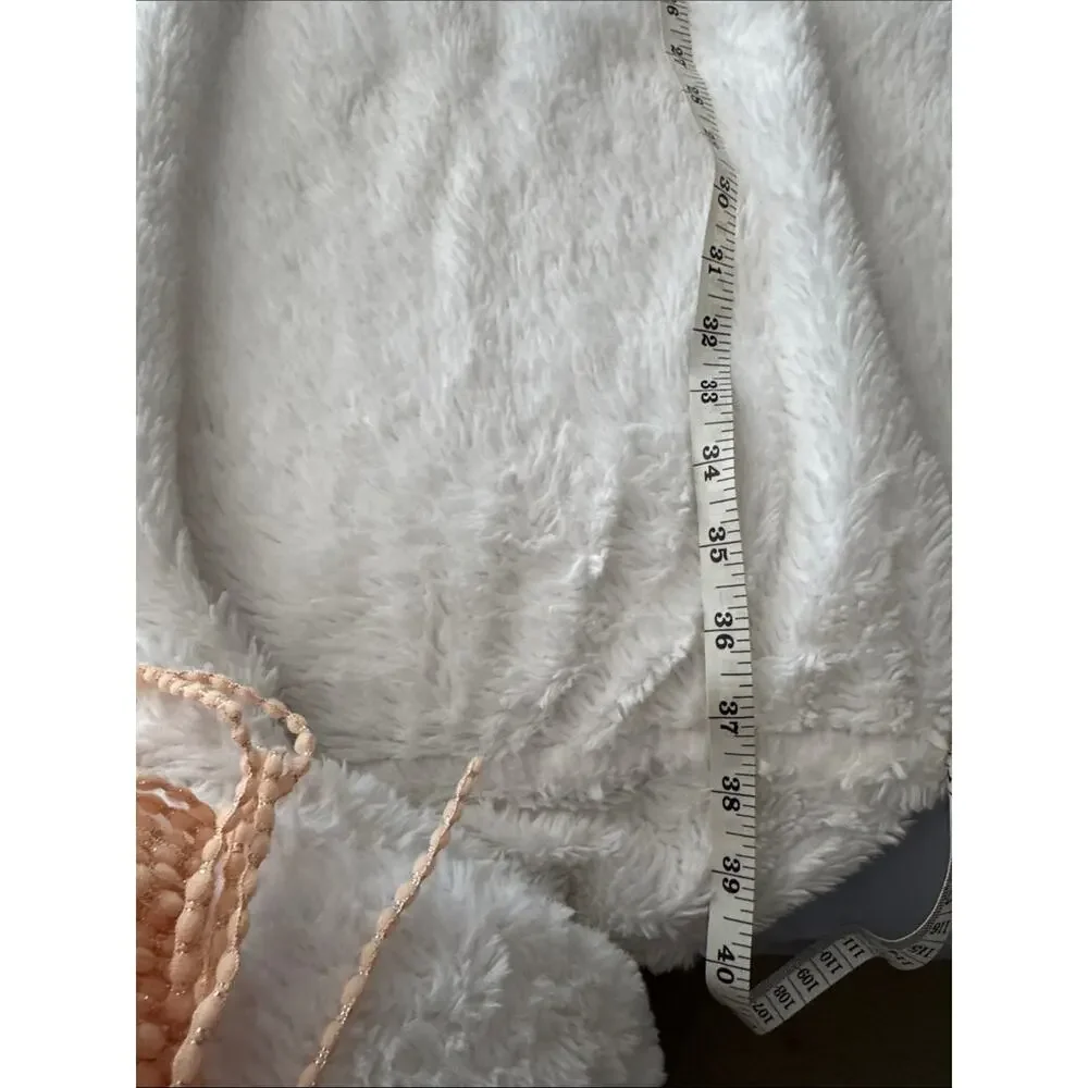 Pillowfort | Plush Unicorn Hooded Blanket - White with Gold Horn